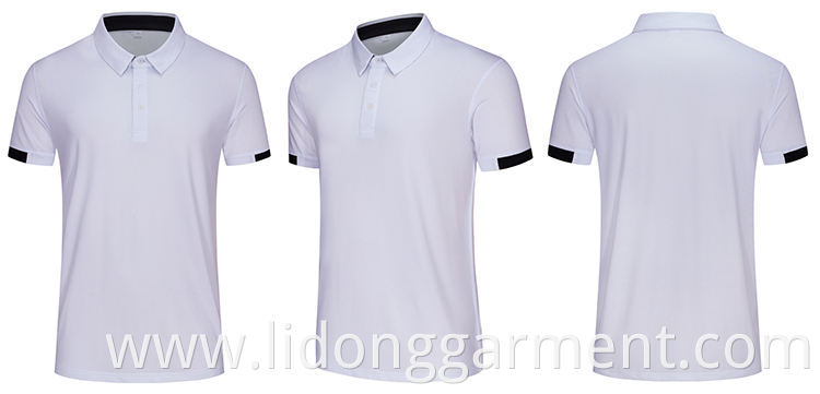 Custom Logo Design Men's Polo Tshirt Golf Tshirts Made in China